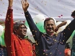 A file photo of Arvind Kejriwal with Ashutosh.