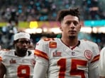 Kansas City Chiefs quarterback Patrick Mahomes (15) and wide receiver JuJu Smith- Schuster (9) walk off the field after a loss to the Philadelphia Eagles during the NFL Super Bowl 59 football game, Sunday, Feb. 9, 2025, in New Orleans. Kansas City Chiefs quarterback Patrick Mahomes (15) and wide receiver JuJu Smith- Schuster (9) walk off the field after a loss to the Philadelphia Eagles during the NFL Super Bowl 59 football game, Sunday, Feb. 9, 2025, in New Orleans.
