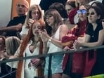 Ice Spice, from left, Taylor Swift, Este Haim and Alana Haim watch during the first half of the NFL Super Bowl 59 football game between the Kansas City Chiefs and the Philadelphia Eagles, Sunday, Feb. 9, 2025, in New Orleans. (AP Photo/Gerald Herbert) Ice Spice, from left, Taylor Swift, Este Haim and Alana Haim watch during the first half of the NFL Super Bowl 59 football game between the Kansas City Chiefs and the Philadelphia Eagles, Sunday, Feb. 9, 2025, in New Orleans. (AP Photo/Gerald Herbert)