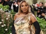 Serena Williams poses at the Met Gala, an annual fundraising gala 