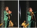 Sonu Nigam during the concert in Kolkata. Sonu Nigam during the concert in Kolkata.