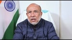 **EDS: VIDEO GRAB VIA @NBirenSingh ON TUESDAY, NOV. 19, 2024** Imphal: Manipur Chief Minister N Biren Singh speaks in a video message regarding the recent violence in the state. Biren Singh on Sunday tendered his resignation to Governor AK Bhalla. (@NBirenSingh via PTI Photo)(PTI02_09_2025_000341B) (@NBirenSingh)