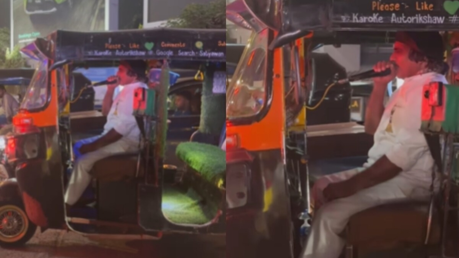 Mumbai auto driver turns rickshaw into moving karaoke stage, sings classic Bollywood hits while driving