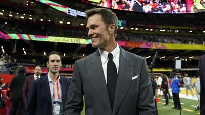 Retired football player and Fox analyst Tom Brady walks the sidelines before the start of Super Bowl LIX between the Kansas City Chiefs and the Philadelphia Eagles at Caesars Superdome in New Orleans, Louisiana, February 9, 2025. (AFP) Retired football player and Fox analyst Tom Brady walks the sidelines before the start of Super Bowl LIX between the Kansas City Chiefs and the Philadelphia Eagles at Caesars Superdome in New Orleans, Louisiana, February 9, 2025. (AFP)