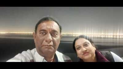 Archana and her husband Sanjay Agarwal, a businessman from Kanpur, are yet to come to terms with what all they went through during their 200 km journey to Prayagraj by car. (Sourced) Archana and her husband Sanjay Agarwal, a businessman from Kanpur, are yet to come to terms with what all they went through during their 200 km journey to Prayagraj by car. (Sourced)
