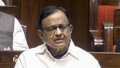 New Delhi, Feb 10 (ANI): Congress MP P. Chidambaram speaks in the Rajya Sabha during the Budget Session, in New Delhi on Monday. (ANI Photo) (Sansad TV) New Delhi, Feb 10 (ANI): Congress MP P. Chidambaram speaks in the Rajya Sabha during the Budget Session, in New Delhi on Monday. (ANI Photo) (Sansad TV)