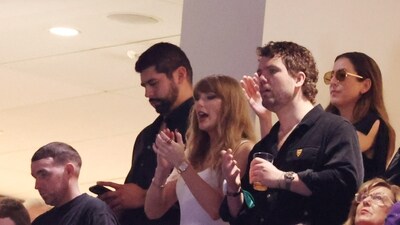 Recording artist Taylor Swift in attendance in Super Bowl LIX between the Philadelphia Eagles and the Kansas City Chiefs at Ceasars Superdome. (USA TODAY Sports via Reuters Con / Stephen Lew-Imagn Images)