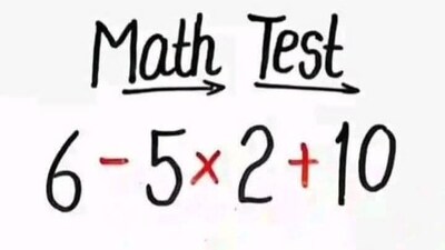 A maths puzzle on X puzzled users, with many debating the answer. (X/@brainyquiz_) A maths puzzle on X puzzled users, with many debating the answer. (X/@brainyquiz_)