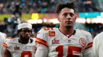 Kansas City Chiefs quarterback Patrick Mahomes (15) and wide receiver JuJu Smith- Schuster (9) walk off the field after a loss to the Philadelphia Eagles during the NFL Super Bowl 59 football game, Sunday, Feb. 9, 2025, in New Orleans. (AP) Kansas City Chiefs quarterback Patrick Mahomes (15) and wide receiver JuJu Smith- Schuster (9) walk off the field after a loss to the Philadelphia Eagles during the NFL Super Bowl 59 football game, Sunday, Feb. 9, 2025, in New Orleans. (AP)