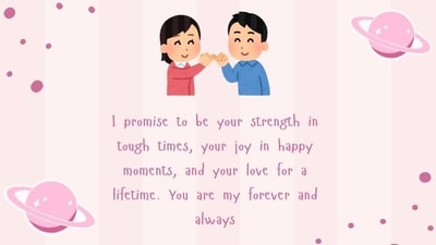 Promise Day strengthens the bond between partners, encouraging them to make promises that foster trust, understanding, and loyalty. (Image by Canva) Promise Day strengthens the bond between partners, encouraging them to make promises that foster trust, understanding, and loyalty. (Image by Canva)