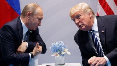 US President Donald Trump meets with Russian President Vladimir Putin (File image) (AP) US President Donald Trump meets with Russian President Vladimir Putin (File image) (AP)