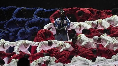 US rapper Kendrick Lamar performs during Super Bowl LIX Chiefs vs Eagles Apple Music Halftime Show at Caesars Superdome in New Orleans, Louisiana, February 9, 2025. (AFP) US rapper Kendrick Lamar performs during Super Bowl LIX Chiefs vs Eagles Apple Music Halftime Show at Caesars Superdome in New Orleans, Louisiana, February 9, 2025. (AFP)