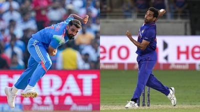 Mohammed Shami's drop in pace has put him under the scanners as Aakash Chopra named Bhuvneshwar Kumar in the debate. (ANI and AP) Mohammed Shami's drop in pace has put him under the scanners as Aakash Chopra named Bhuvneshwar Kumar in the debate. (ANI and AP)