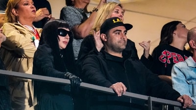 Lady Gaga watches fro the stands during halftime. Lamar offered his classics like "Humble" and "DNA" as well as tracks from his most recent album "GNX" -- he began the set atop the Buick Grand National it's named for -- including "Squabble Up" before sending fans into a frenzy in delivering the goods, a knife-twisting rendition of "Not Like Us." (AP) Lady Gaga watches fro the stands during halftime. Lamar offered his classics like "Humble" and "DNA" as well as tracks from his most recent album "GNX" -- he began the set atop the Buick Grand National it's named for -- including "Squabble Up" before sending fans into a frenzy in delivering the goods, a knife-twisting rendition of "Not Like Us." (AP)