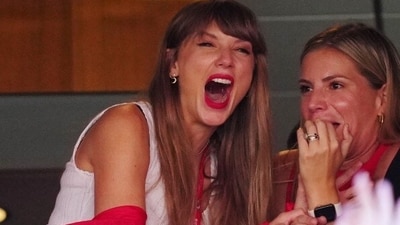 Taylor Swift attended her first Kansas City Chiefs game against Chicago Bears at Arrowhead Stadium on September 24, 2023 (Getty Images via AFP)