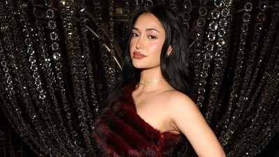 NEW YORK, NEW YORK - FEBRUARY 07: Leah Kateb attends the Kim Shui fashion show during 2025 New York Fashion Week on February 07, 2025 in New York City.   Manny Carabel/Getty Images/AFP (Photo by Manny Carabel / GETTY IMAGES NORTH AMERICA / Getty Images via AFP) (Getty Images via AFP)