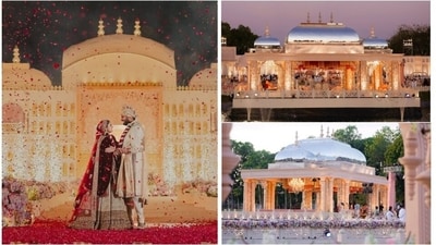 Behind-the-scenes details and unseen pictures from Jeet Adani and Diva Shah's wedding are here. (Instagram/ ALTAIR by Janki Desai) Behind-the-scenes details and unseen pictures from Jeet Adani and Diva Shah's wedding are here. (Instagram/ ALTAIR by Janki Desai)