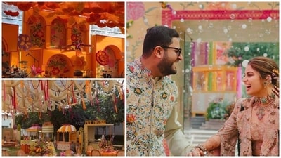 Jeet Adani and Diva Shah's mehendi ceremony was a vibrant affair. Jeet Adani and Diva Shah's mehendi ceremony was a vibrant affair.