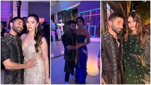 Sara Tendulkar, Bhumi Pednekar and Rasha Thadani pose with Orry.