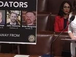 Nancy Mace, the South Carolina Republican, displayed a number of props to support her explosive claims. These included handcuffs, cameras, a safe, and a drinking glass.