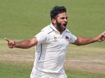 Mumbai's Shardul Thakur celebrates after taking the wicket of Haryana's Rohit Sharma during the fourth day of Ranji Trophy quarterfinal cricket match between Mumbai and Haryana, at Eden Gardens in Kolkata Mumbai's Shardul Thakur celebrates after taking the wicket of Haryana's Rohit Sharma during the fourth day of Ranji Trophy quarterfinal cricket match between Mumbai and Haryana, at Eden Gardens in Kolkata