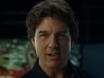 Tom Cruise's face in a Super Bowl ad sparked plastic surgery rumours. Tom Cruise's face in a Super Bowl ad sparked plastic surgery rumours.