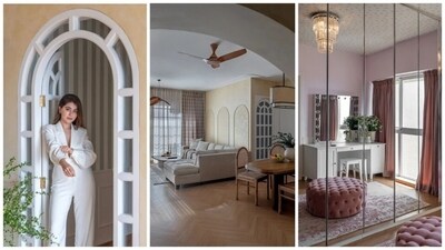Aditi Bhatia's home has beautiful decor and boasts several lavish living areas, including a vanity room. (All pics courtesy: Architectural Digest India) Aditi Bhatia's home has beautiful decor and boasts several lavish living areas, including a vanity room. (All pics courtesy: Architectural Digest India)