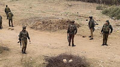 Akhnoor: Security personnel conduct a search operation following suspicious movement, in Jogwan area near LoC, in Akhnoor area on Jan 11 (PTI FILE PHOTO)