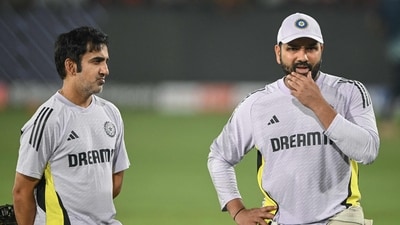 India's captain Rohit Sharma (R) speaks with head coach Gautam Gambhir during a practice session (AFP) India's captain Rohit Sharma (R) speaks with head coach Gautam Gambhir during a practice session (AFP)