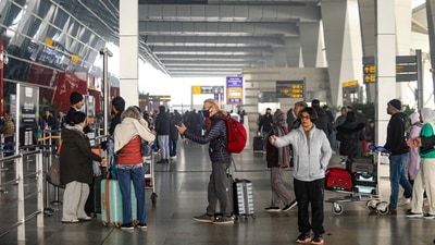 The two peak-hour windows as defined by the Delhi Airport are, 5 am to 8:55 am and 5 pm to 8:55 pm. (File Photo/PTI) The two peak-hour windows as defined by the Delhi Airport are, 5 am to 8:55 am and 5 pm to 8:55 pm. (File Photo/PTI)