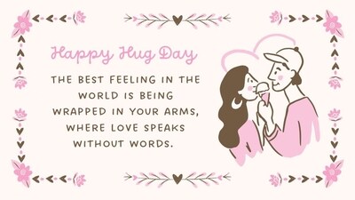 Hug Day celebrates the commitment and loyalty in relationships between partners. (Image by Canva) Hug Day celebrates the commitment and loyalty in relationships between partners. (Image by Canva)