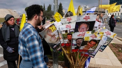 Gaza ceasefire: Both sides have carried out five swaps since Jan. 19, freeing 21 hostages and over 730 Palestinian prisoners so far. (AFP) Gaza ceasefire: Both sides have carried out five swaps since Jan. 19, freeing 21 hostages and over 730 Palestinian prisoners so far. (AFP)