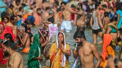 In order to facilitate devotees' bathing, the whole mela region has been designated as a no-vehicle zone, commencing February 11 at 4 am. Emergency and necessary services will be permitted. (PTI) In order to facilitate devotees' bathing, the whole mela region has been designated as a no-vehicle zone, commencing February 11 at 4 am. Emergency and necessary services will be permitted. (PTI)