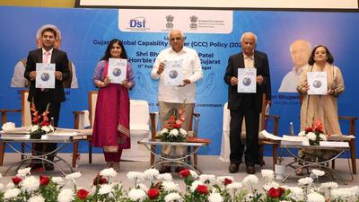 Patel said this policy will provide various incentives for companies wanting to establish their GCCs in Gujarat (X/CMOGuj) Patel said this policy will provide various incentives for companies wanting to establish their GCCs in Gujarat (X/CMOGuj)
