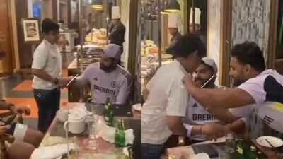 Rohit Sharma and Rishabh Pant's incredible gesture for a young fan. (X Image) Rohit Sharma and Rishabh Pant's incredible gesture for a young fan. (X Image)