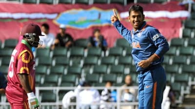 MS Dhoni after getting a wicket against West Indies in Champions Trophy (Getty Images) MS Dhoni after getting a wicket against West Indies in Champions Trophy (Getty Images)