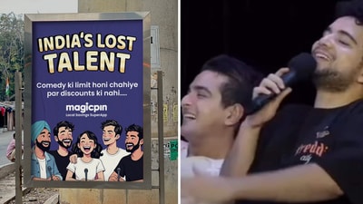 Food delivery app Magicpin cleverly referenced the Ranveer Allahbadia controversy in an advertisement. (X/magicpin) Food delivery app Magicpin cleverly referenced the Ranveer Allahbadia controversy in an advertisement. (X/magicpin)