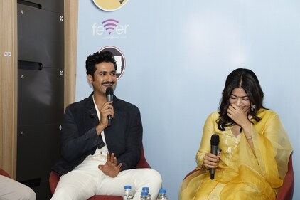 Vicky Kaushal and Rashmika Mandanna (Photo: Shantanu Bhattacharya/HT)