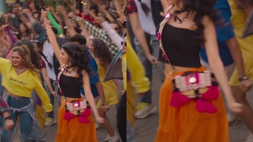 Khushi Kapoor's colourful Gujarati bag in Loveyapa