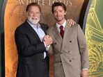 Arnold Schwarzenegger cheered his son, Patrick, on ahead of the premier of The White Lotus season 3 Arnold Schwarzenegger cheered his son, Patrick, on ahead of the premier of The White Lotus season 3