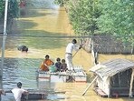 The country was ranked sixth in the Climate Risk Index, 2025 published by Germanwatch, an independent development, environmental, and human rights organisation. (HT Photo) The country was ranked sixth in the Climate Risk Index, 2025 published by Germanwatch, an independent development, environmental, and human rights organisation. (HT Photo)