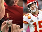 Eagles fan caught on camera stabbing pin into Patrick Mahomes voodoo doll at Super Bowl. Eagles fan caught on camera stabbing pin into Patrick Mahomes voodoo doll at Super Bowl.
