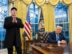 Elon Musk speaks as US President Donald Trump looks on in the Oval Office of the White House in Washington, DC, on February 11, 2025. Elon Musk speaks as US President Donald Trump looks on in the Oval Office of the White House in Washington, DC, on February 11, 2025.