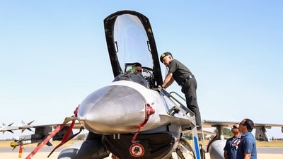 Bengaluru, Feb 12 (ANI): Chief of Defence Staff (CDS) General Anil Chauhan inspects a fighter aircraft during the Aero India 2025, at Yelahanka Air Force Station in Bengaluru on Wednesday. (ANI Photo) (Ministry of Defence - X) Bengaluru, Feb 12 (ANI): Chief of Defence Staff (CDS) General Anil Chauhan inspects a fighter aircraft during the Aero India 2025, at Yelahanka Air Force Station in Bengaluru on Wednesday. (ANI Photo) (Ministry of Defence - X)