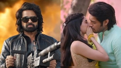 Badass Ravikumar vs Loveyapa box office collection day 6: Himesh Reshammiya, Khushi Kapoor, Junaid Khan in stills from the films. Badass Ravikumar vs Loveyapa box office collection day 6: Himesh Reshammiya, Khushi Kapoor, Junaid Khan in stills from the films.