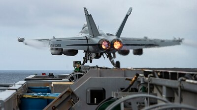 Representative image: A US Navy jet crashed off the coast of San Diego on Wednesday morning. (AP) Representative image: A US Navy jet crashed off the coast of San Diego on Wednesday morning. (AP)