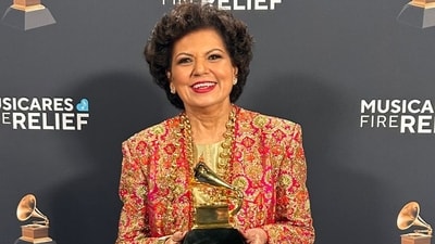 Chandrika Tandon won her first Grammy Award earlier this month. Chandrika Tandon won her first Grammy Award earlier this month.
