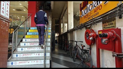 Many of the coaching centres in the city have only a single entry/exit point.