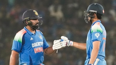 Indian batters Rohit Sharma and Shubman Gill (PTI) Indian batters Rohit Sharma and Shubman Gill (PTI)