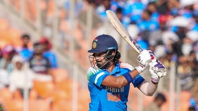India faltered towards the end of the series but crucially, KL Rahul managed to get some runs under his belt after failing to strike in the first and second ODIs. Rahul scored 40 in 29 balls and India finished with a score of 356 all out in 50 overs. (PTI) India faltered towards the end of the series but crucially, KL Rahul managed to get some runs under his belt after failing to strike in the first and second ODIs. Rahul scored 40 in 29 balls and India finished with a score of 356 all out in 50 overs. (PTI)